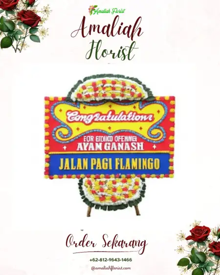 Sewa Papan Bunga Kobo Kecil